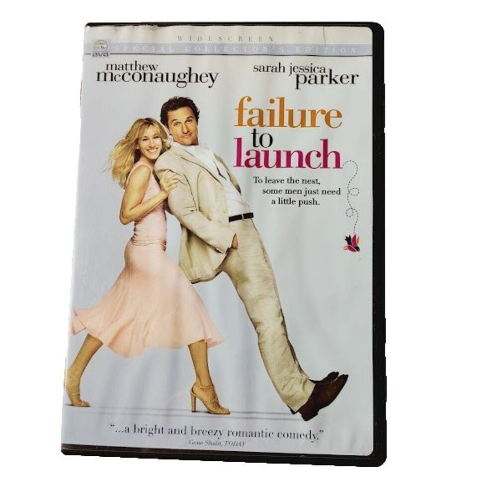 Failure to Launch DVD 2006 Movie PG 13 Matthew Mcconaughey Sarah Jessica Parker